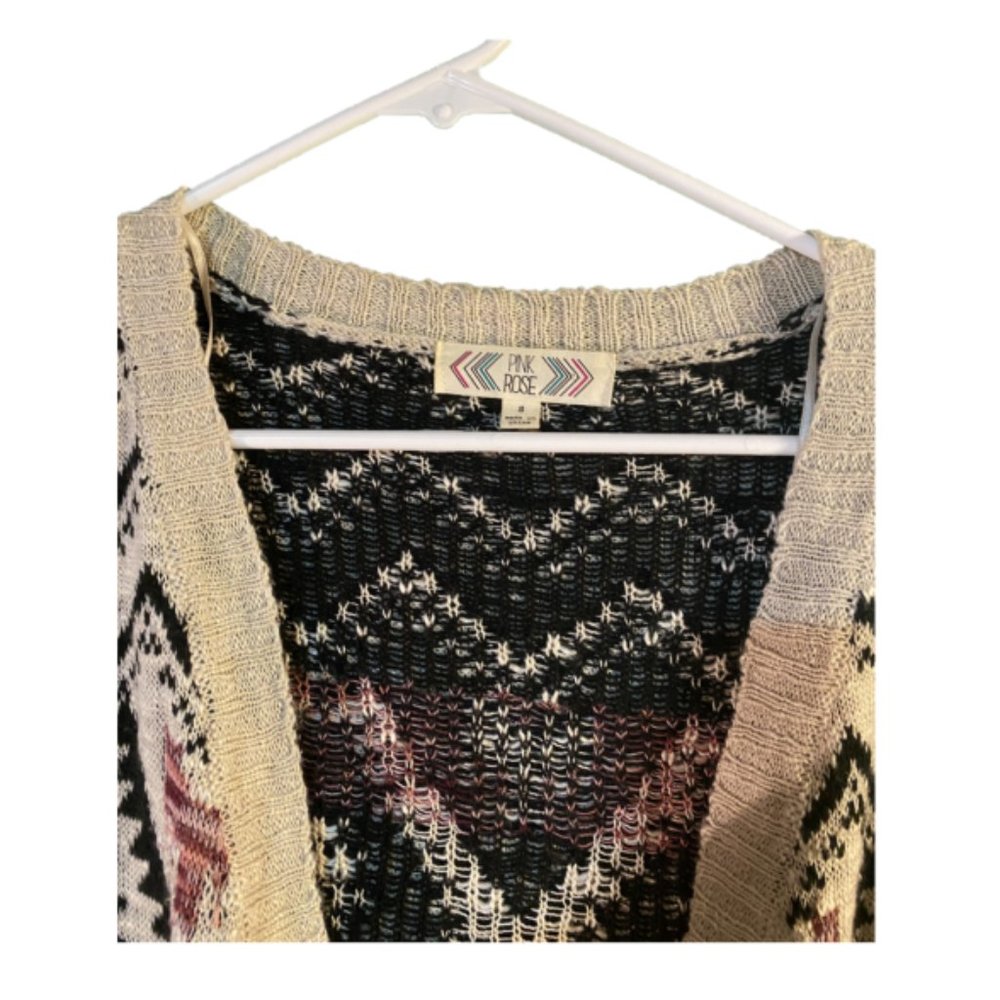 Patterned Knit Cardigan - Picture 4 of 6